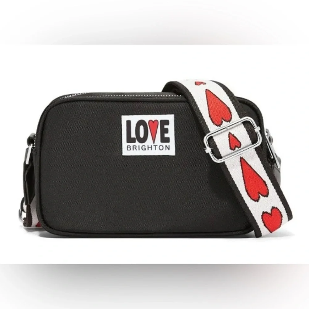 NWT BRIGHTON LOVE ESSENTIALS CAMERA CROSSBODY BAG DOUBLE ZIP COMPARTMENT 8.5 X 5 - Picture 5 of 8
